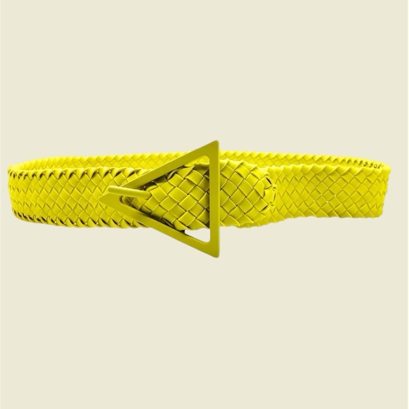 Bottega Veneta Triangle Buckled Intreccio Belt size 80 - Picture 4 of 7